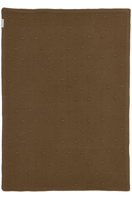 <tc>Meyco</tc> Couverture de berceau Noeuds de velours Chocolat