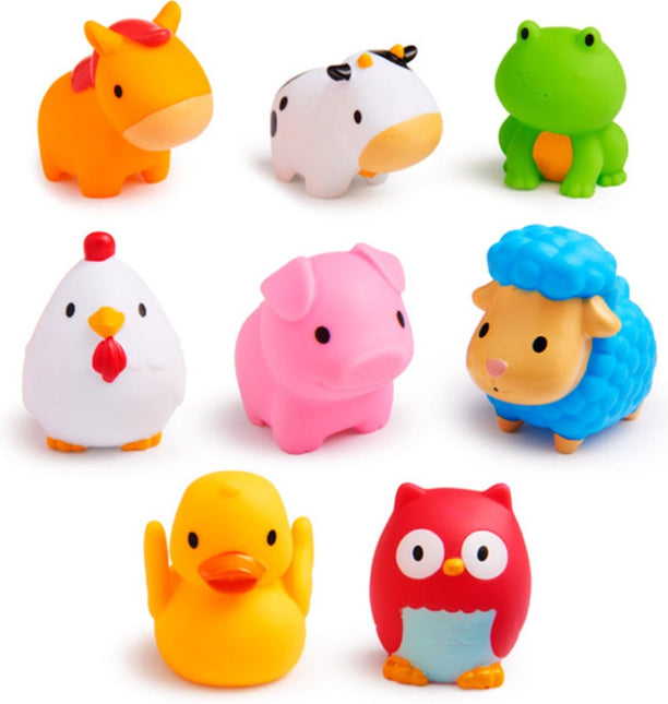 <tc>Munchkin</tc> Jouets de bain Animaux de la ferme qui tournent dans l'eau 8pcs