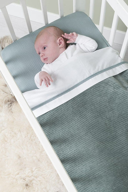 <tc>Baby's Only</tc> Couverture de berceau Teddy Sense Vert de mer