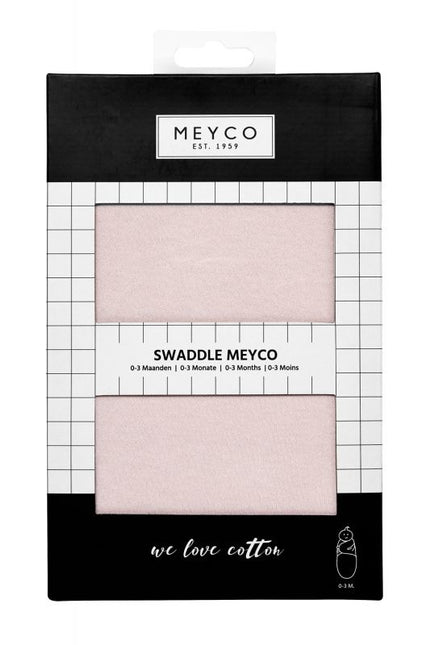 <tc>Meyco</tc> Couverture d'emmaillotage Uni Light Pink