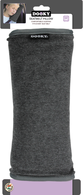 <tc>Dooky</tc> Coussin de ceinture de sécurité de voiture Gris foncé