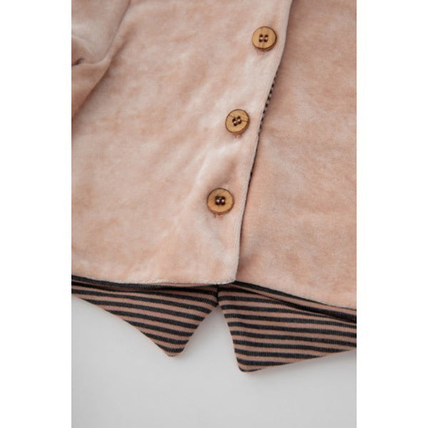 <tc>Bamboom</tc> Cardigan à capuche pour bébé en velours rose