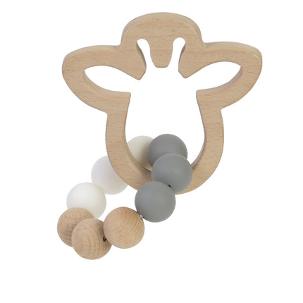 <tc>BamBam</tc> Anneau de dentition Girafe en bois Anneau de dentition