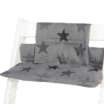 <tc>Dooky</tc> Ensemble de coussins pour réducteur de chaise Tripp Trapp Grey Stars