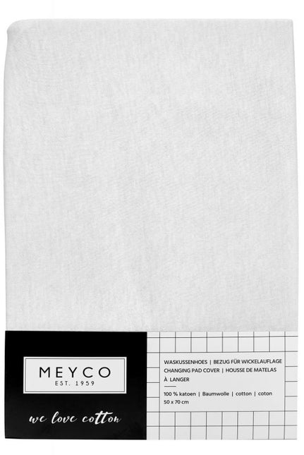 <tc>Meyco</tc> Housse de matelas à langer Basic Jersey Blanc