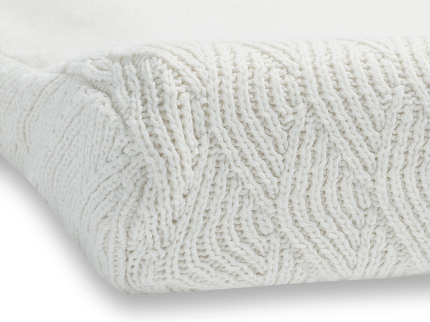 <tc>Jollein</tc> Housse de matelas à langer River Knit Cream White 50x70cm