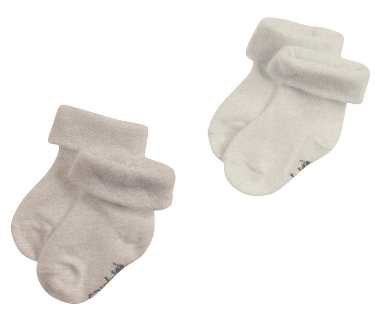 <tc>Noppies</tc> Chaussettes pour bébé Kai Taupe Melange 2-Pack