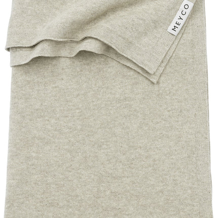 <tc>Meyco</tc> Cradle blanket Knit Basic Sand Melange