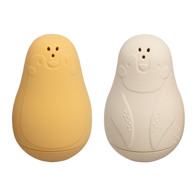 <tc>Baby's Only</tc> Jouets de bain Pingu√ØNs Ocre/Lin chaud 2St.