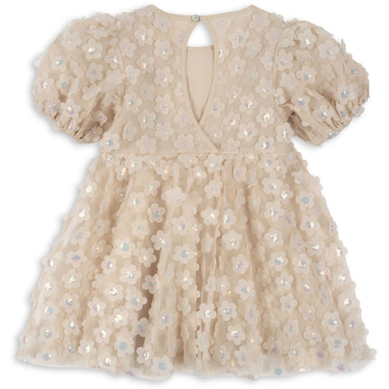 <tc>Konges Slojd</tc> Robe de bébé perlée Ivoire