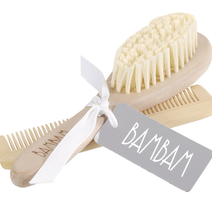 <tc>BamBam</tc> Brosse et peigne en bois