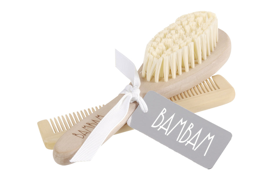 <tc>BamBam</tc> Brosse et peigne en bois