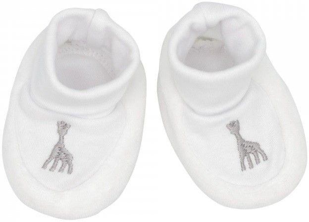 <tc>Sophie de Giraf</tc> Chaussons Babyshoe blancs