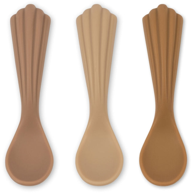 <tc>Konges Slojd</tc> Cuillère à bébé Shell 3pcs