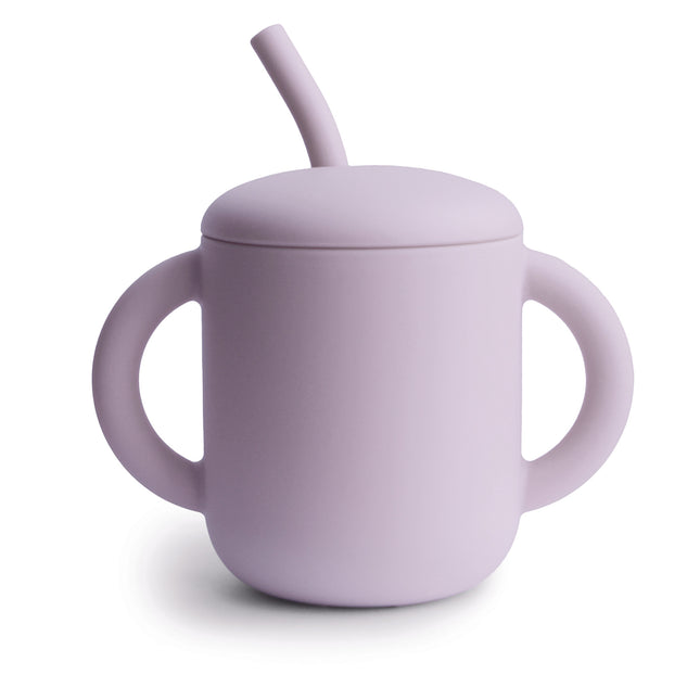 <tc>Mushie</tc> Tasse de paille douce Lilas