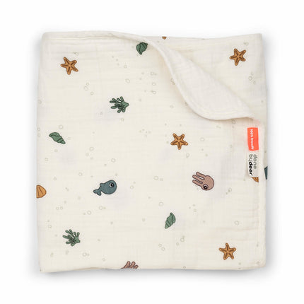 <tc>Done by Deer</tc> Couverture bébé Sea Friends Beige 100cm