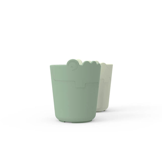 <tc>Done by Deer</tc> Set de tasses Croco Green 2pcs