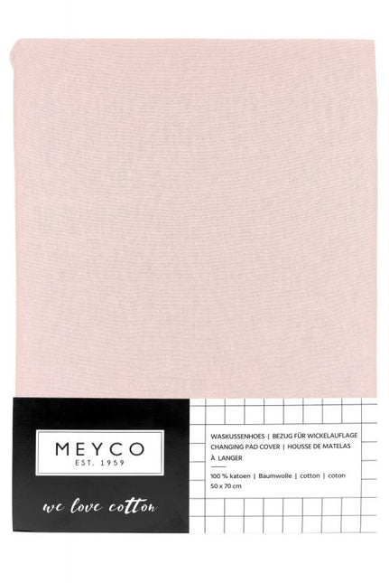 <tc>Meyco</tc> Housse de matelas à langer Basic Jersey Light Pink