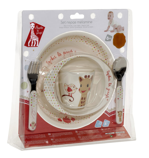 <tc>Sophie de Giraf</tc> Set de couverts Set de repas 6+ mois