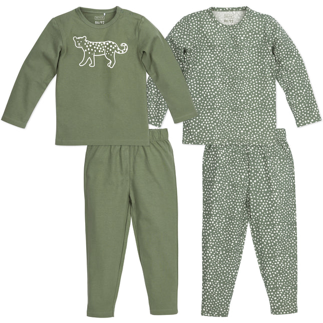 <tc>Meyco</tc> Pyjama bébé 2St Guépard Forestgreen