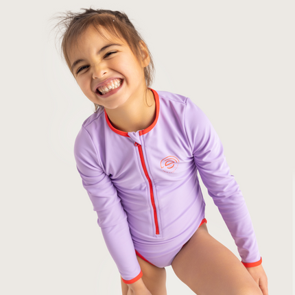 <tc>Swim Essentials</tc> Maillot de bain enfant violet manches longues