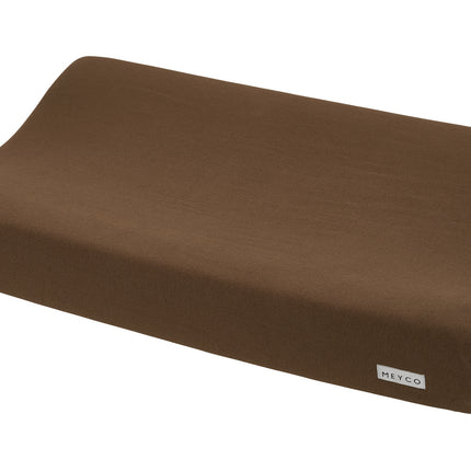 <tc>Meyco</tc> Housse de matelas à langer Tricot Basic Chocolat