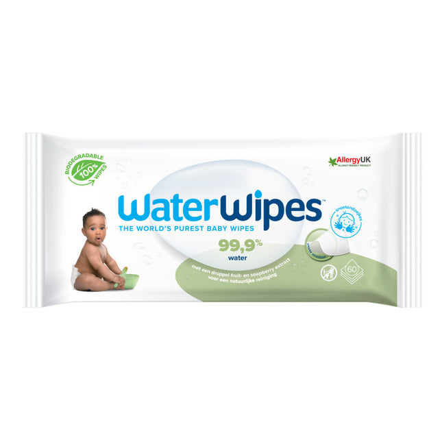 <tc>WaterWipes</tc> Lingettes pour bébés, paquet de 60