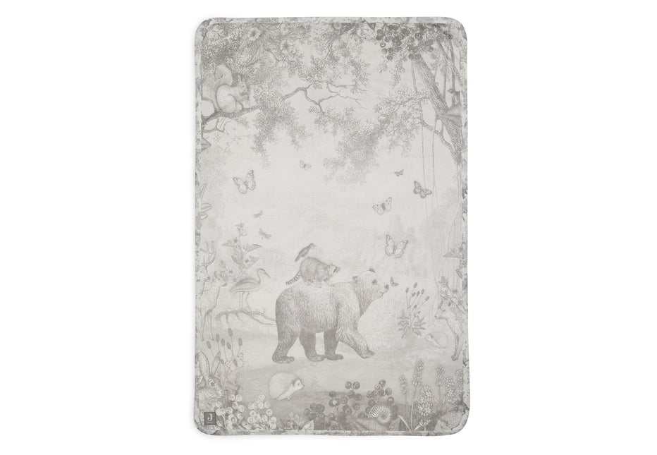 <tc>Jollein</tc> Couverture de lit Jersey Forest Animals 100x150cm