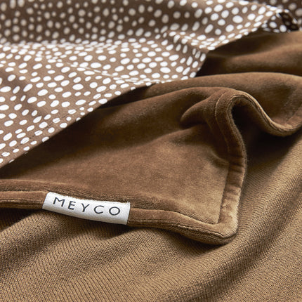 <tc>Meyco</tc> Couverture de berceau en tricot de velours Basique Chocolat