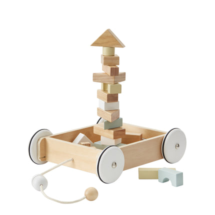 <tc>Kid's Concept</tc> Chariot de blocs avec blocs 28x26cm