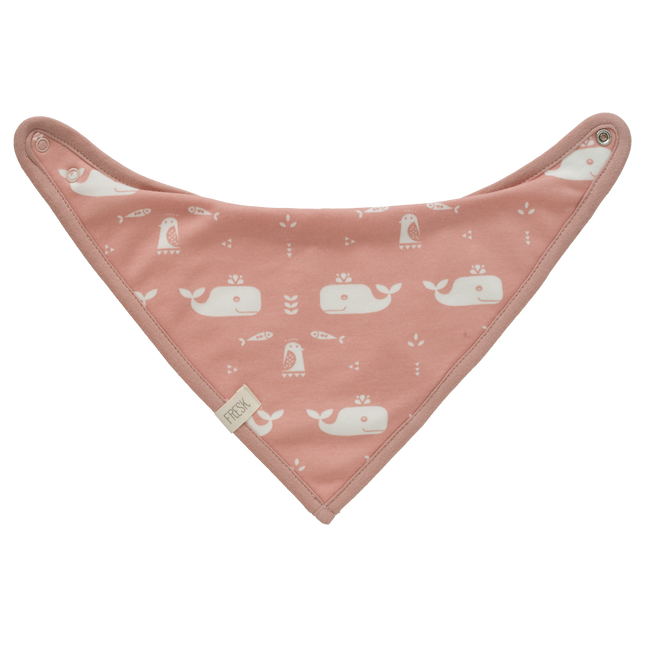 <tc>Fresk</tc> Bavoir Bandana Baleine Mellow Rose