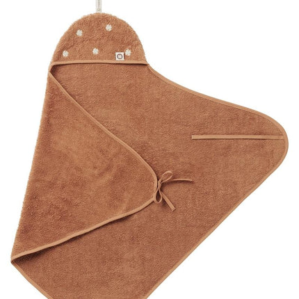 <tc>Noppies</tc> Serviette de bain Bébé Nouveau-né Clover Terry Indian Tan