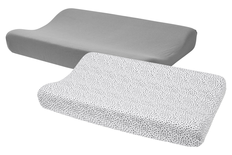 <tc>Meyco</tc> Housse de matelas à langer 2St Basic Jersey Cheetah Grey