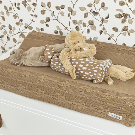 <tc>Meyco</tc> Housse de matelas à langer Romatic Flower Taupe