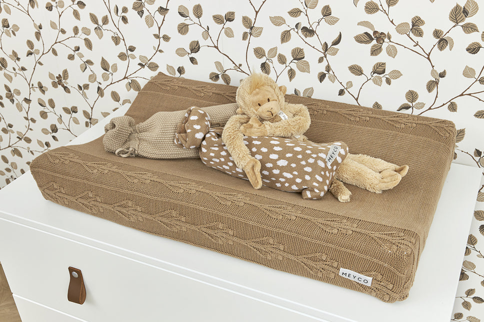 <tc>Meyco</tc> Housse de matelas à langer Romatic Flower Taupe