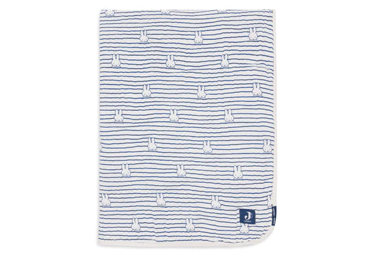 <tc>Jollein</tc> Couverture de berceau Miffy Stripe Navy 75X100cm