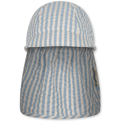 <tc>Konges Slojd</tc> Chapeau de soleil Baby Ace Brim Gots Glacier Stripe