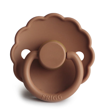 <tc>Frigg</tc> <tc>tétine</tc> Taille 2 Daisy Peach Bronze Silicone