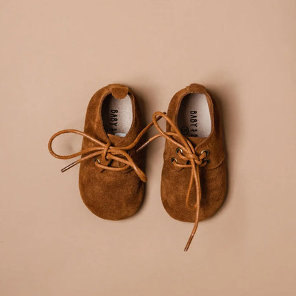 <tc>Baby Dutch</tc> Chaussures pour bébé Nova Camel Suede