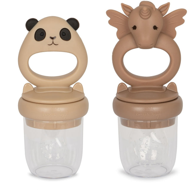 <tc>Konges Slojd</tc> Ensemble de couverts pour bébé Licorne et Panda 2pcs