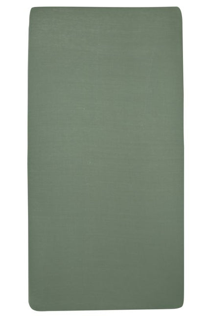 <tc>Meyco</tc> Drap-housse Jersey 70X140/150 Vert forêt