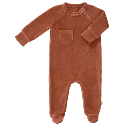 <tc>Fresk</tc> Pyjama bébé en velours avec pieds cuivre