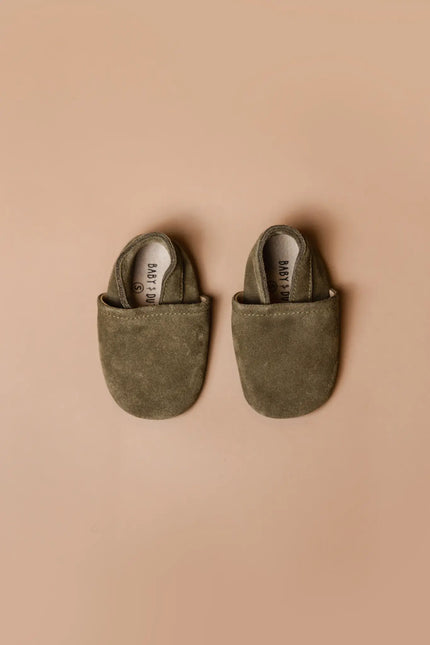 <tc>Baby Dutch</tc> Chaussures pour bébé Lio Vert Daim