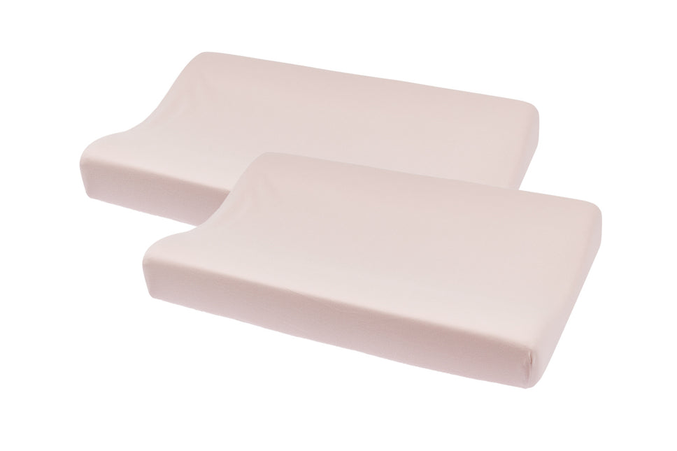 <tc>Meyco</tc> Housse de matelas à langer 2St Basic Jersey Soft Pink