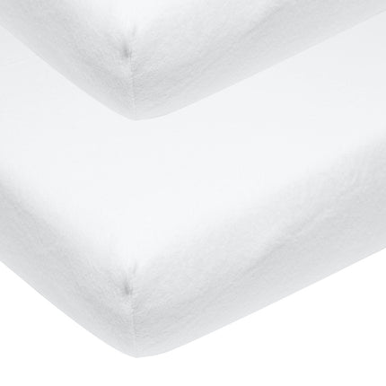 <tc>Meyco</tc> Drap-housse Molton Stretch 2St 40X80/90 Blanc