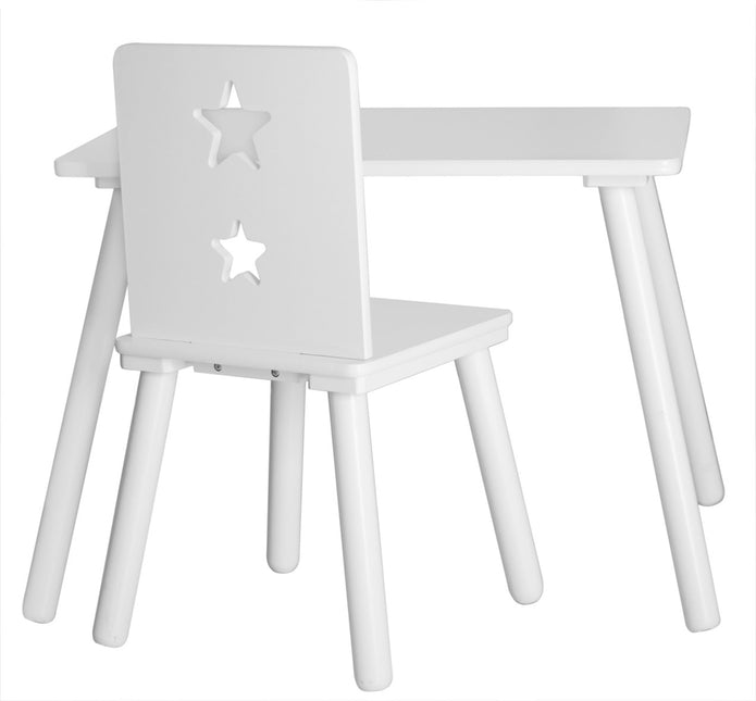 <tc>Kid's Concept</tc> Table étoile - blanc 45x58x40 cm Kids Concept