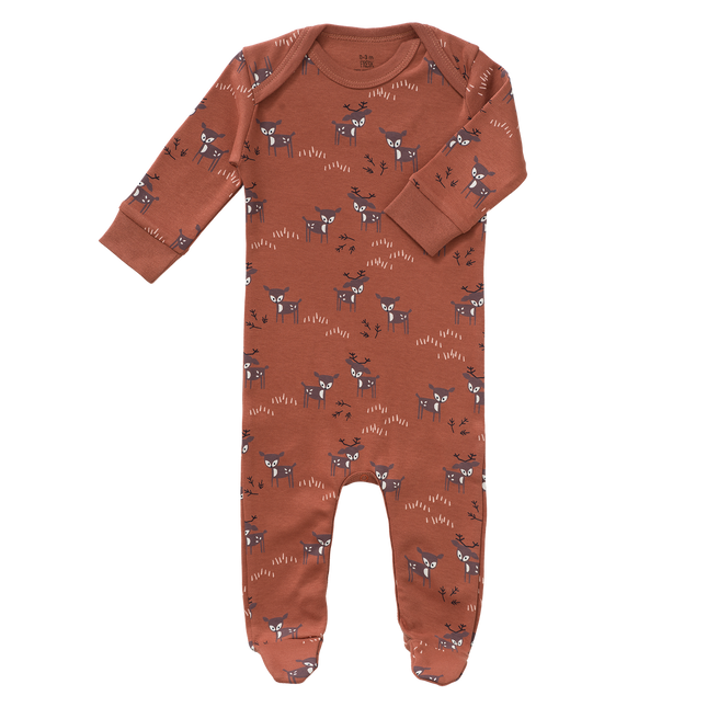 <tc>Fresk</tc> Pyjama pour bébé Cerf avec pieds Amber Brown