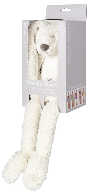 <tc>Happy Horse</tc> Lapin câlin en ivoire Richie avec veilleuse et son 34cm