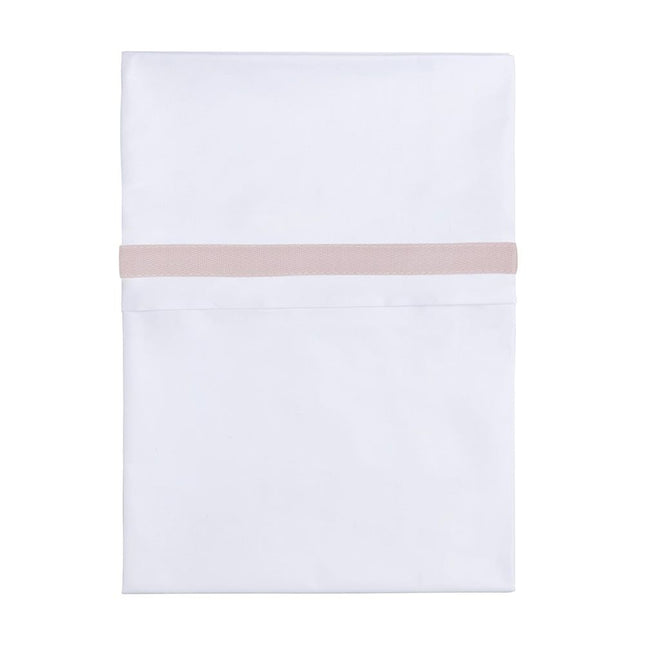 <tc>Baby's Only</tc> Drap de lit Passepoil tissé Vieux rose/Blanc