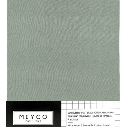 <tc>Meyco</tc> Housse de matelas à langer Basic Jersey Stone Green